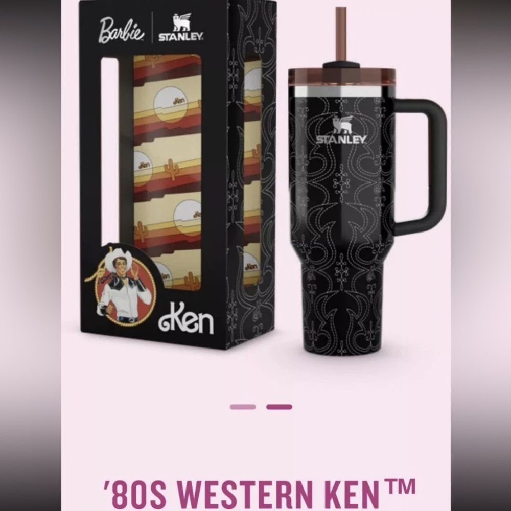 Stanley Black and Brown Tumbler with Handle